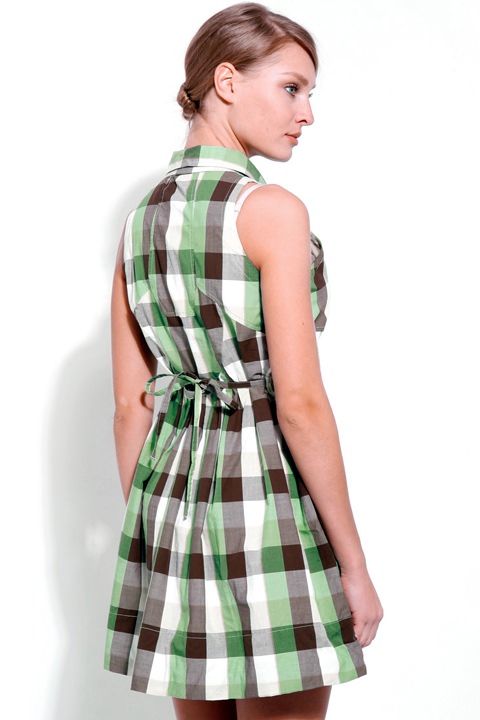 Фото товара 3574, платье в клетку