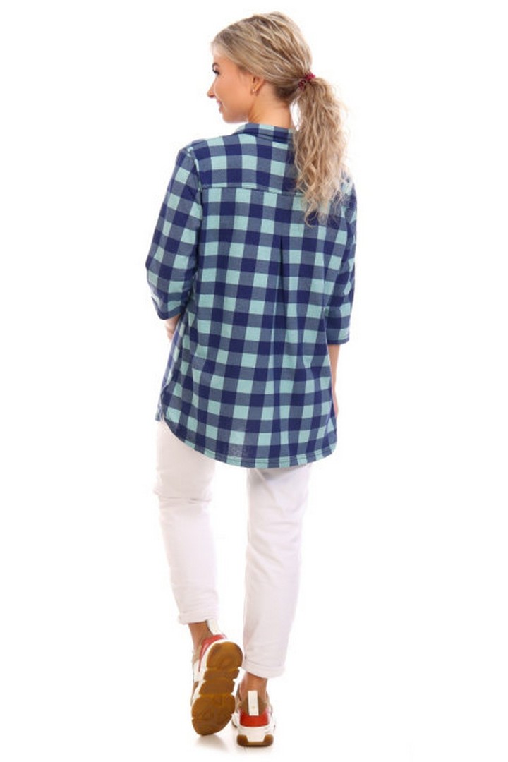 Фото товара 21794, клетчатая свободная туника