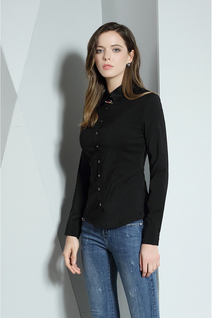 Фото товара 15312, рубашка с булавкой